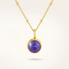 Birthstone Necklace, December | Tanzanite, Gold