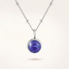 Birthstone Necklace, December | Tanzanite, Silver