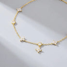 Elodie Crystal Clover Anklet - Joie d’Or