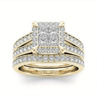Elegant Vintage Stackable Zirconia Bridal Ring
