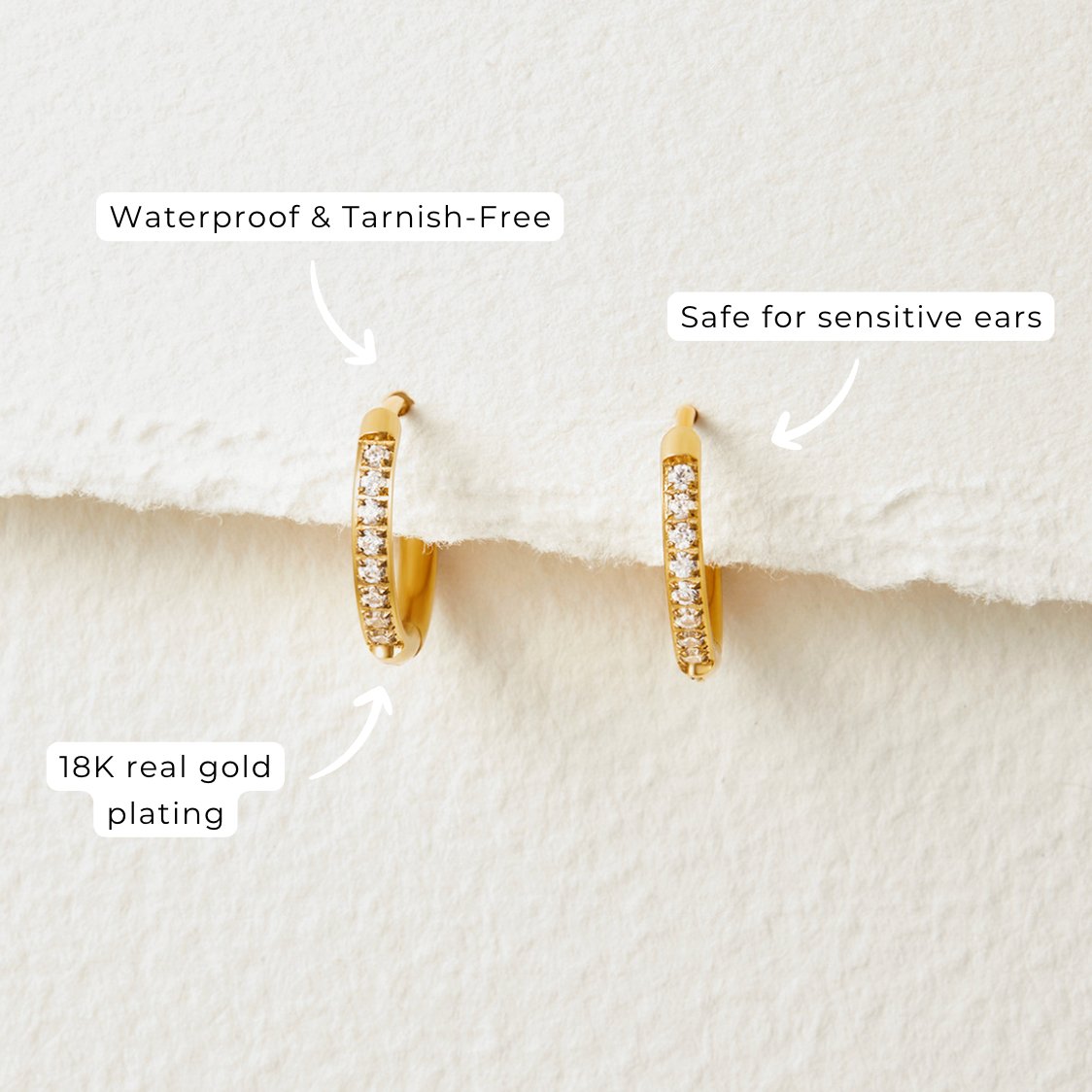 Eternity Hoop Earrings - Beautiful Earth Boutique