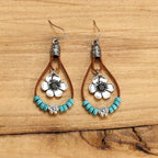 Vintage Boho Double Layer Dangle Earrings