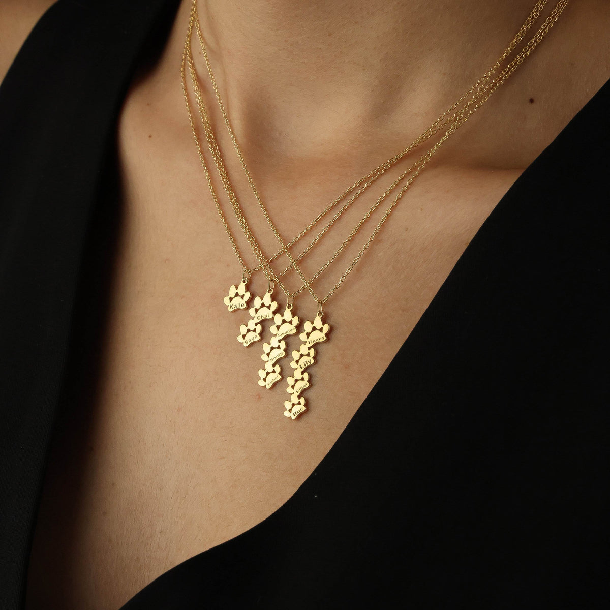Paw Print Name Necklace/Bracelet - Regal Collective