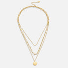 Geya Coin Layered Necklace - Beautiful Earth Boutique