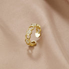 Gold & Crystal Honeycomb Ring - Beautiful Earth Boutique