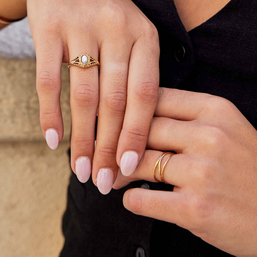 Gold Infinity Loop Ring - Beautiful Earth Boutique