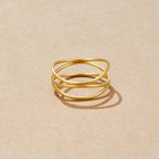 Gold Infinity Loop Ring - Beautiful Earth Boutique