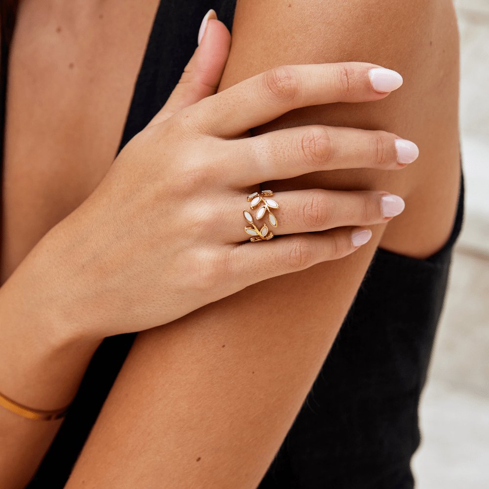 Gold Leaf Ring - Beautiful Earth Boutique