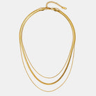 Gold Multi - Layered Chain Necklace - Beautiful Earth Boutique