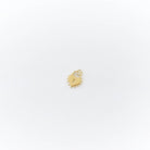 A small gold heart-shaped charm with a spiked border from LLUME Jewelry, perfect for adding to your Build a Charm Necklace, shown on a plain white background.