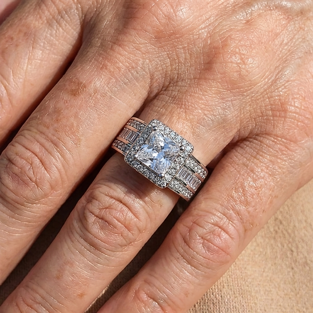 Beatrix | Women Square Cubic Zirconia Ring