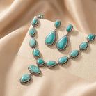 Odette | Women Turquoise Statement Necklace and Earrings Set