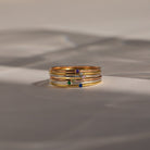 Thin Mini Birthstone Ring