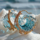 Earrings with the Spirit of the Ocean