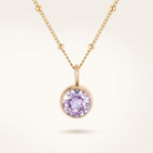 Birthstone Necklace, June | Alexandrite, 14K Gold