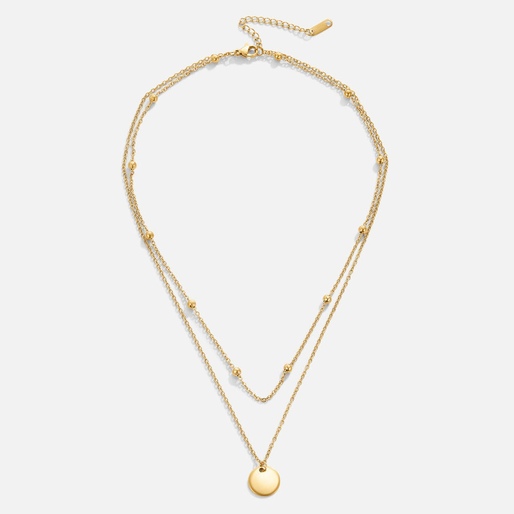Layered Disc Necklace - Beautiful Earth Boutique