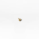 The Build a Birthstone Necklace by LLUME Jewelry features a small, gold-plated charm pendant with an irregular organic shape and a top loop, shown on a plain white background.