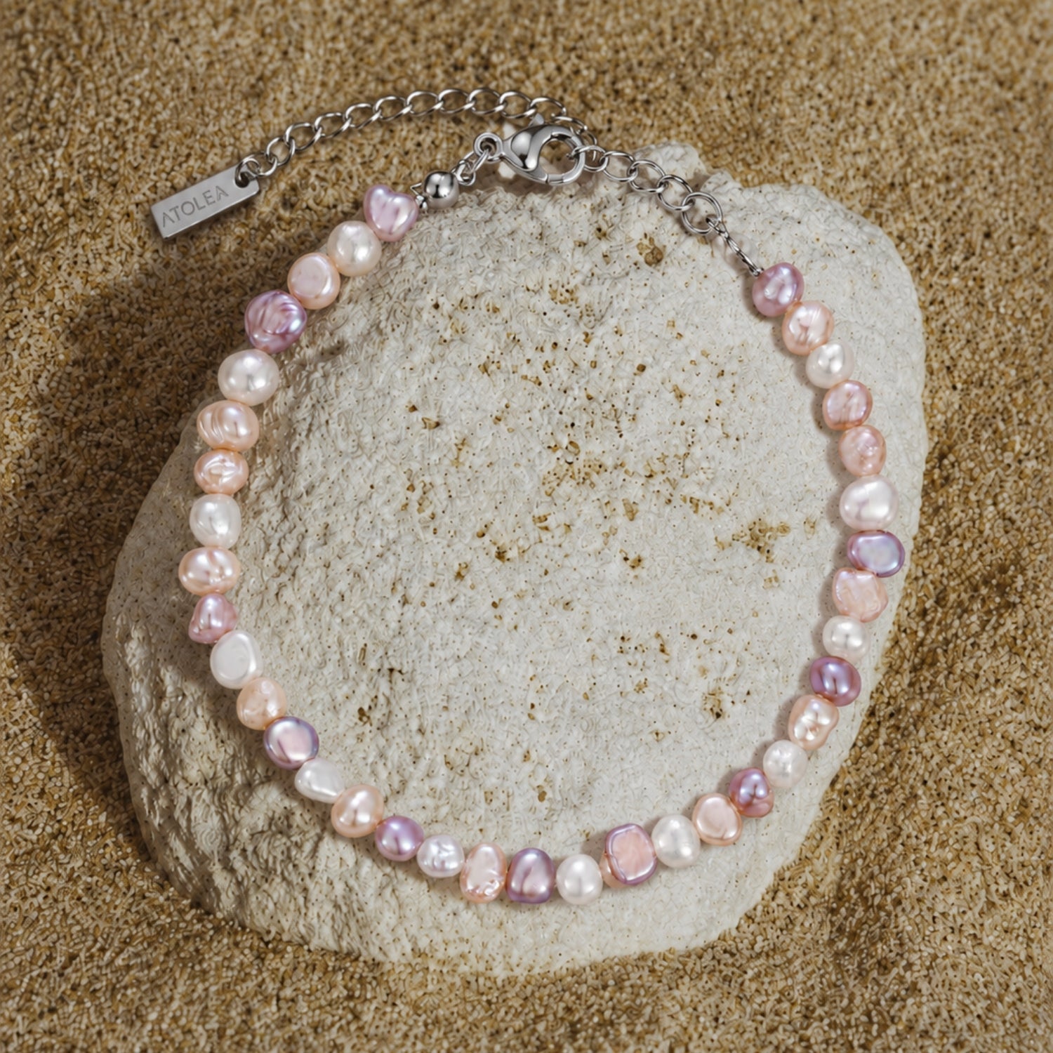 Perla Rosa Anklet