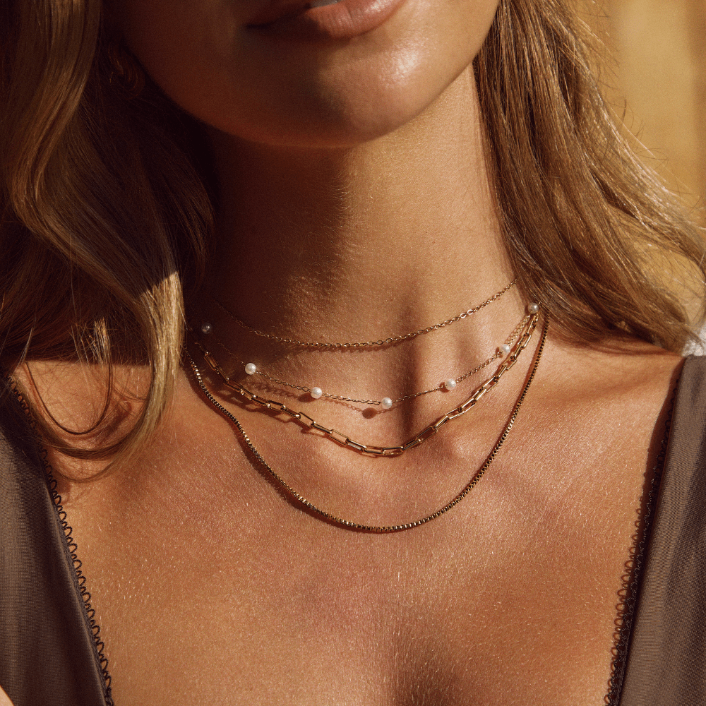 Nura Pearl 18K Gold Necklace - Beautiful Earth Boutique