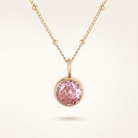 Birthstone Necklace, October | Tourmaline, 14K Gold