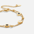 Onyx & White Stone Bracelet - Beautiful Earth Boutique