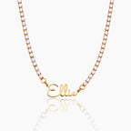 Signature Name Tennis Necklace