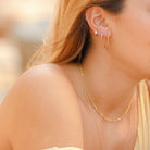 Prosecco Beaded Hoop - LLUME Jewelry