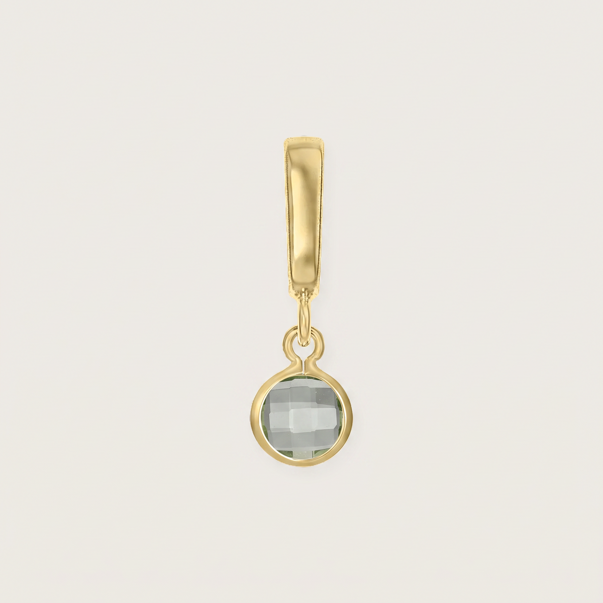 Aug - Peridot birthstone charm