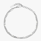 Double White Beaded Bracelet