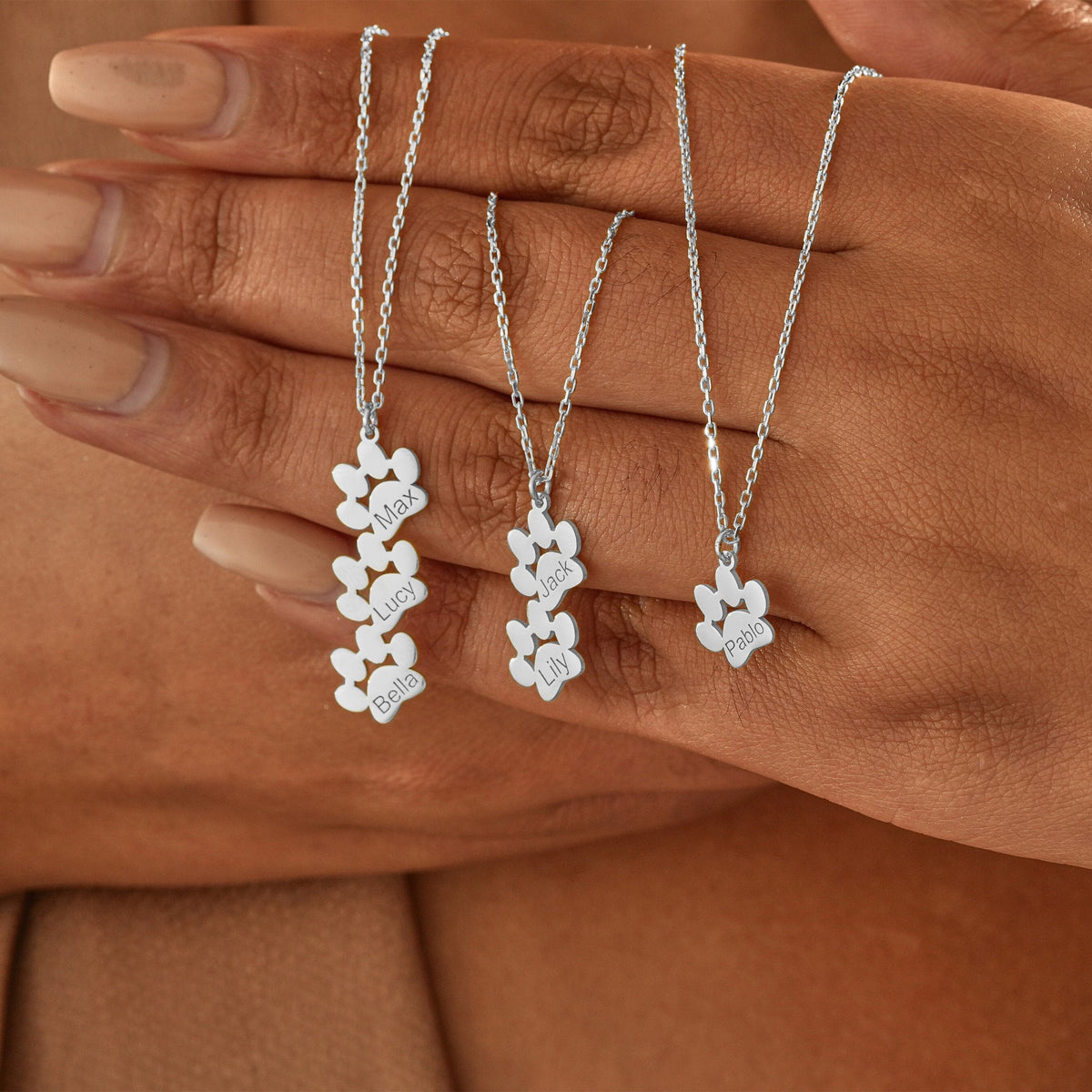 Paw Print Name Necklace/Bracelet - Regal Collective