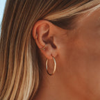 Thin Hoop Earrings