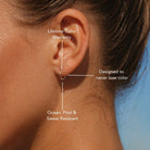 Tiny Huggie Hoops