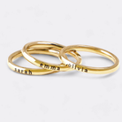 Tiny Stackable Name Ring
