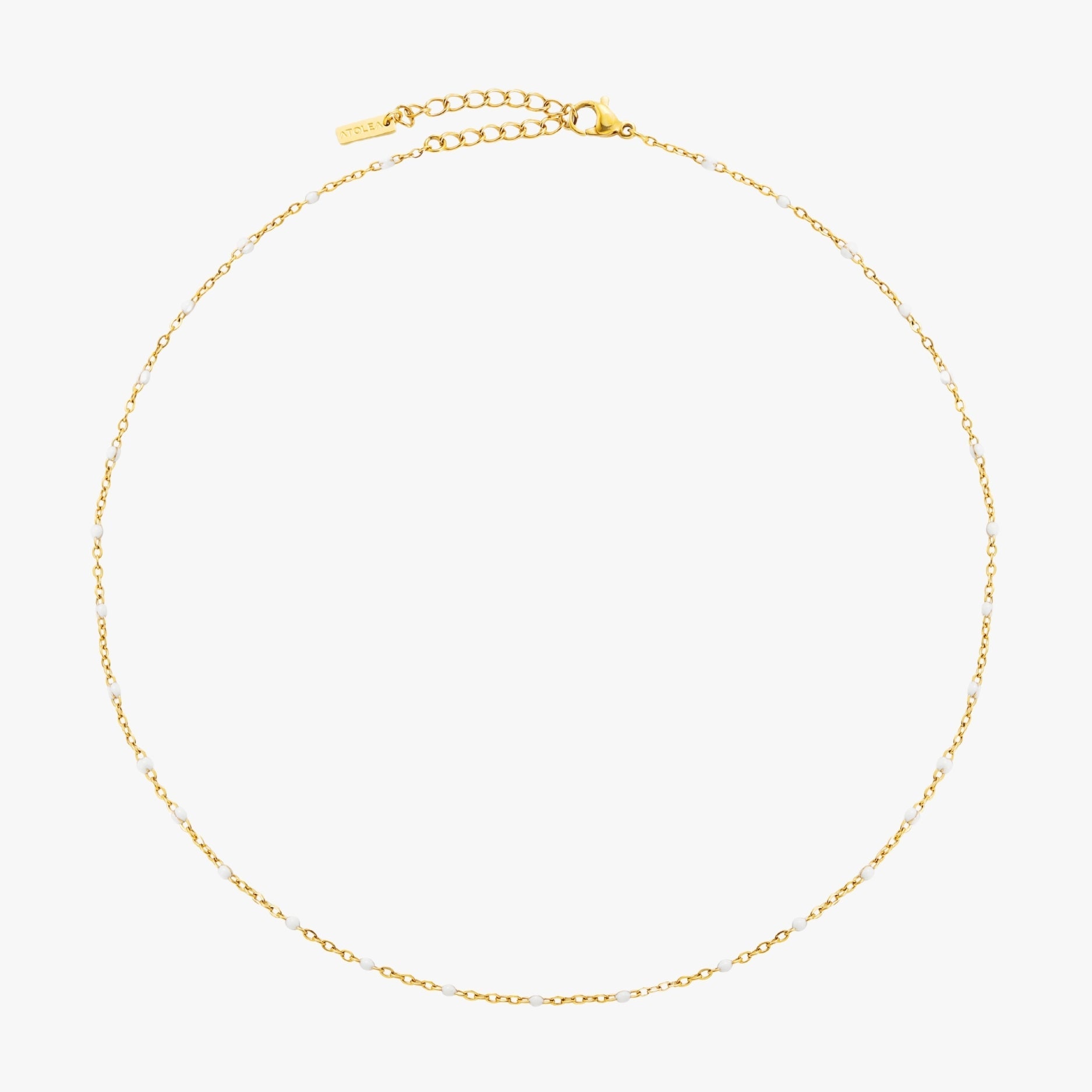 White Beaded Choker