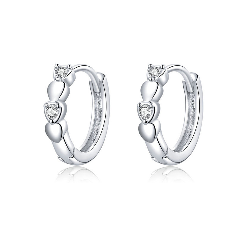 ★TATIANA★ Silver 925 Lumi Heart Hoop Earrings EC3179 50073 MUSINSA | TATIANA (Silver 925) Lumi Heart Hoop Earrings EC3179